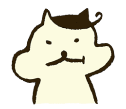 Match's of easygoing cat. sticker #6556640