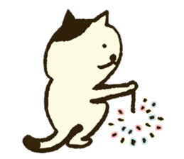 Match's of easygoing cat. sticker #6556642