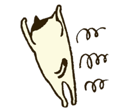 Match's of easygoing cat. sticker #6556644