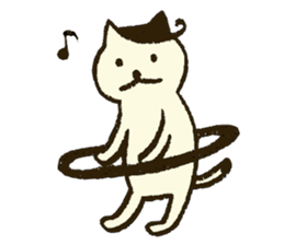 Match's of easygoing cat. sticker #6556645