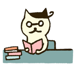 Match's of easygoing cat. sticker #6556648