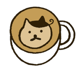 Match's of easygoing cat. sticker #6556649