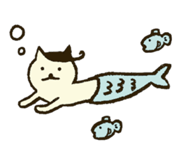 Match's of easygoing cat. sticker #6556650