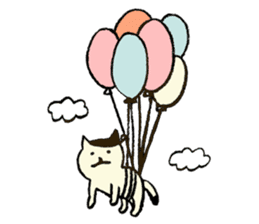 Match's of easygoing cat. sticker #6556651