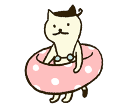 Match's of easygoing cat. sticker #6556654