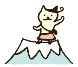 Match's of easygoing cat. sticker #6556656