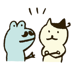 Match's of easygoing cat. sticker #6556658