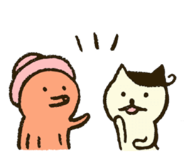 Match's of easygoing cat. sticker #6556659