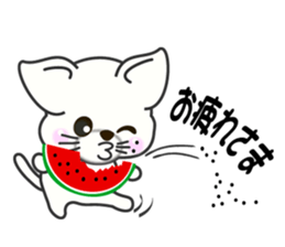 Summer of a cat sticker #6557108