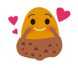 "Koro-chan" of acorns sticker #6557591