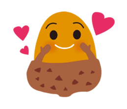 "Koro-chan" of acorns sticker #6557591