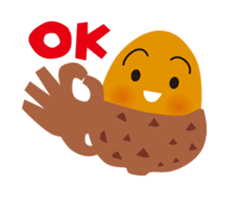"Koro-chan" of acorns sticker #6557596