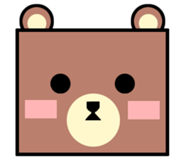 Bear! a cute bear! sticker #6557624