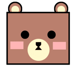 Bear! a cute bear! sticker #6557624