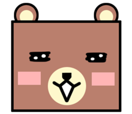 Bear! a cute bear! sticker #6557627