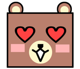 Bear! a cute bear! sticker #6557628