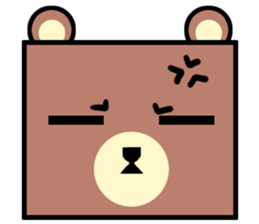 Bear! a cute bear! sticker #6557633