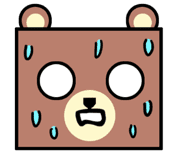 Bear! a cute bear! sticker #6557635