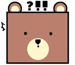 Bear! a cute bear! sticker #6557637