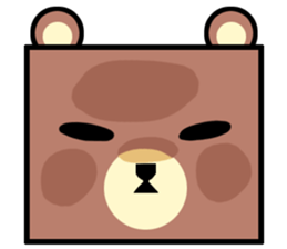 Bear! a cute bear! sticker #6557641