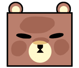 Bear! a cute bear! sticker #6557641