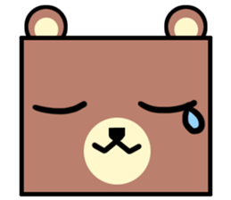 Bear! a cute bear! sticker #6557642