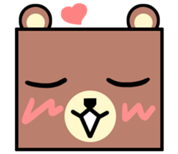 Bear! a cute bear! sticker #6557643