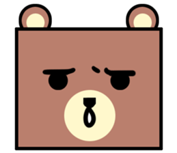 Bear! a cute bear! sticker #6557645