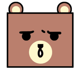 Bear! a cute bear! sticker #6557645
