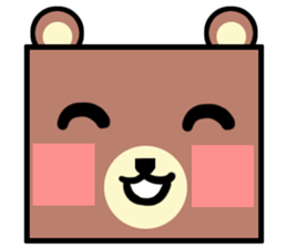 Bear! a cute bear! sticker #6557648