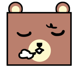 Bear! a cute bear! sticker #6557652