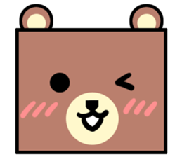 Bear! a cute bear! sticker #6557653