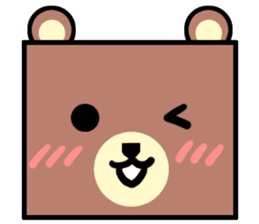 Bear! a cute bear! sticker #6557653