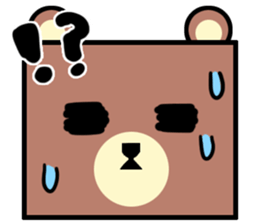 Bear! a cute bear! sticker #6557654