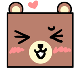Bear! a cute bear! sticker #6557655