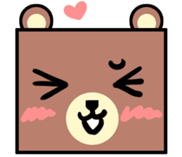 Bear! a cute bear! sticker #6557655