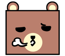 Bear! a cute bear! sticker #6557661