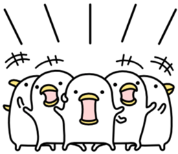 Noisy chicken3 sticker #6558095