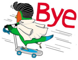 Parrot love sunflower sticker #6558226