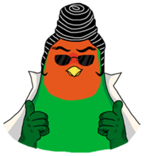 Parrot love sunflower sticker #6558231