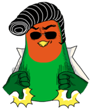 Parrot love sunflower sticker #6558232