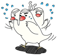 Parrot love sunflower sticker #6558251