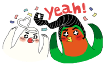 Parrot love sunflower sticker #6558252