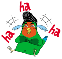 Parrot love sunflower sticker #6558260