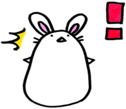Modern rabbit sticker #6558947