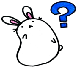 Modern rabbit sticker #6558948