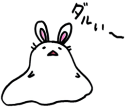 Modern rabbit sticker #6558964