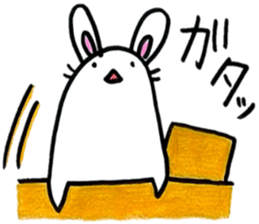 Modern rabbit sticker #6558969