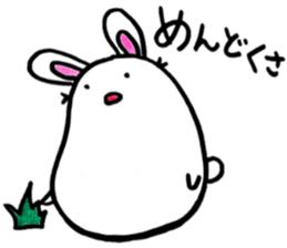 Modern rabbit sticker #6558975