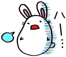 Modern rabbit sticker #6558979